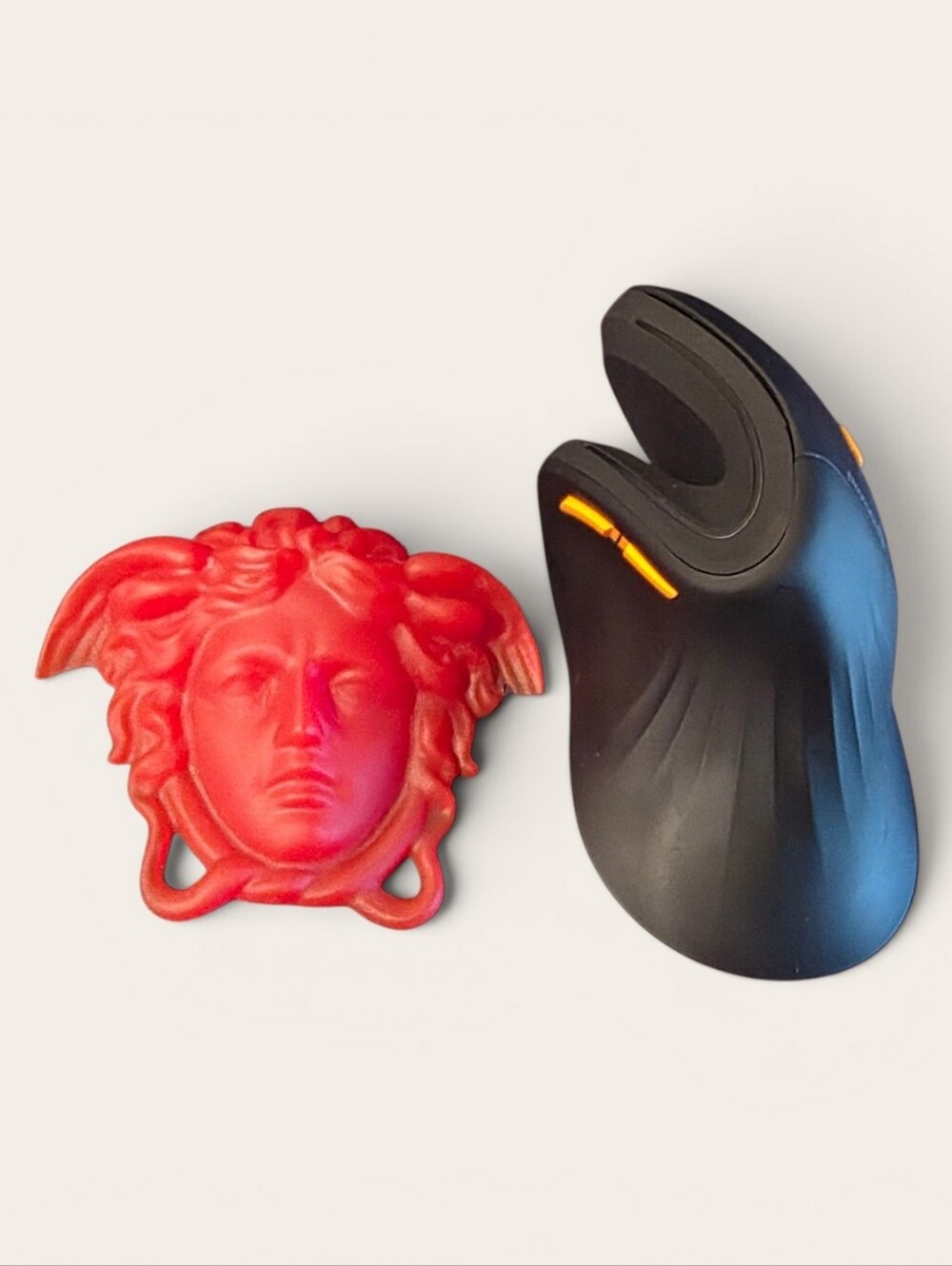 Red Versace Medusa In Resin Paper Weight/home decor - Picture 3 of 4